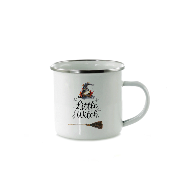 Taza Vintage Plateada - Little Witch