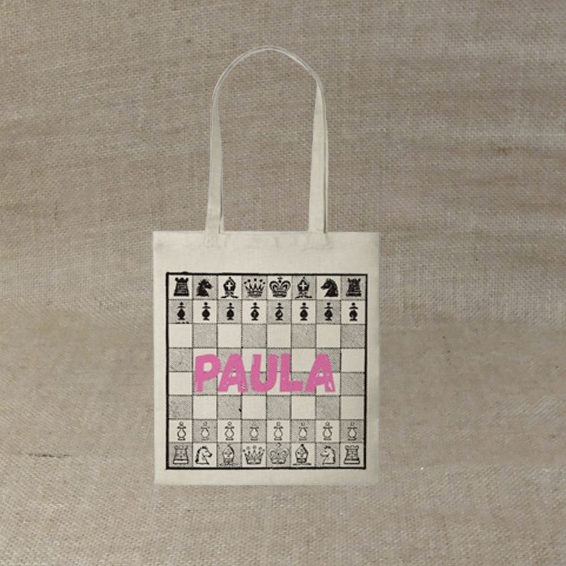 Totebag - Tablero de Ajedrez rosa
