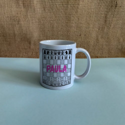 Taza  - Ajedrez Rosa