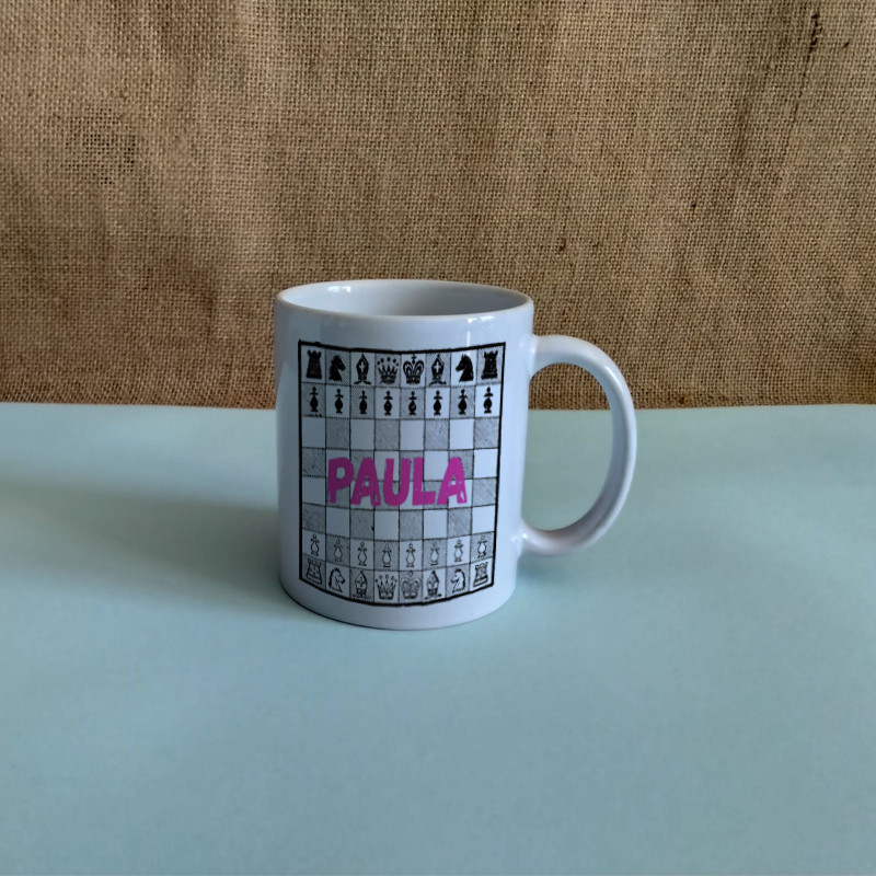 Taza - Ajedrez Rosa