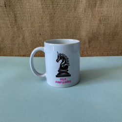 Taza  - Ajedrez Rosa