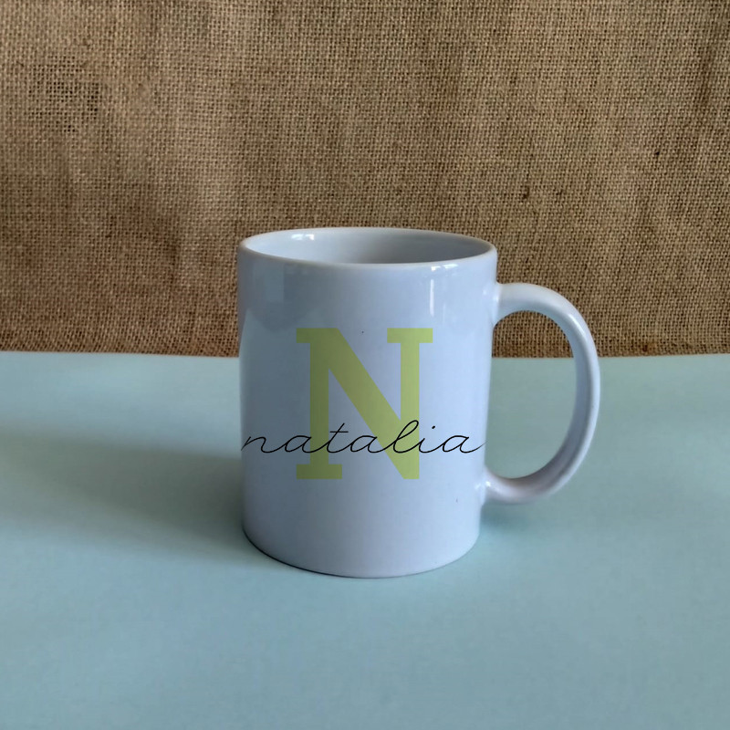 Taza - Letra Color