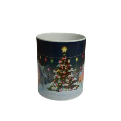 Taza básica - Navidad Luces